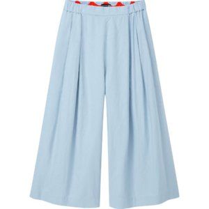 MARIMEKKO LINEN COTTON CROPPED PANTS XL